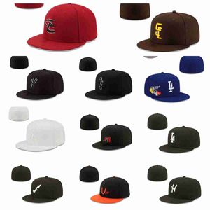 Designer Fitted hats baskball Snapbacks ball hat Casquettes de football ajustables All Team Logo Sports de plein air Broderie soleil Fermé Fisherman flex cap avec étiquette originale