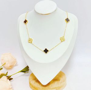 designer High quality Leaf Clover van cleef Necklace Designer luxury Jewelry Set Pendant Necklaces Bracelet Earrings Gold Silver Mother of Pearl Green Necklace