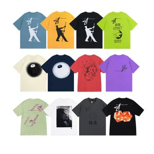 Diseñador de alta calidad Camiseta para hombre Ropa de calle Ropa para hombres y mujeres Tecnología de impresión DTG Algodón de EE. UU. Mangas de alta calidad Lotas Top camiseta A131