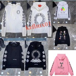 Designer Sweat à capuche Mode Luxe Chromeshoody Vestes Zipper Heart Horseshoe Cross Imprimer Marque Ch Hommes Chromes Manteau Pull Lâche Pull Jacke H13