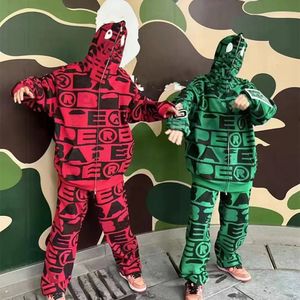 Designer Shark TrackSuit Hommes Sweat à capuche Hommes Femmes Sweetwear Veste Shark Mouth Pattern Sweats à capuche Pull de haute qualité Tailles lâches Joggers Pantalons de survêtement pour femmes XXXL 04