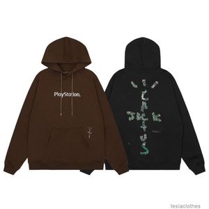 Sweat à capuche pour hommes Sweatshirts Mode Streetwear Travi Scotts Cactus Jack Carte mère Sweat à capuche PS5 Pull à capuche