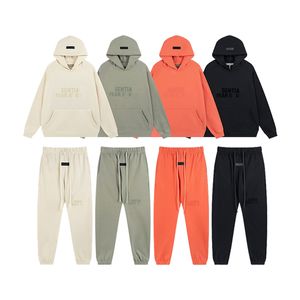 Designer Sweatles EssentialShoodie Tracksuit EssentialSweatshirts Pullover Sweatshirts en peluche Pantalon Unisexe Sports surdimensionnés S-XL