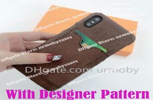 Étuis iPhone de concepteur pour 11 12 pro max 7 8 plus X XR XS PU cuir porte-carte IC étui de téléphone186l96044491488091