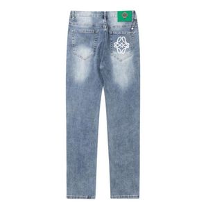 Designer Jeans Hommes Denim Pantalon Lettres De Mode Imprimer Pantalon Hip Hop Distressed Zipper Pantalon US Taille 28 30 32 34 36
