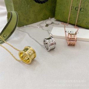 Bijoux de créateur bracelet collier anneau évider petit Manyao 925 tendance amoureux des femmes cadeau cylindre pendentif