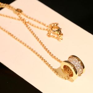 Joyas de diseñador Collar de cadena de diamantes Collares de diseñador Diseñadores Mujer Jewlery Cadena de cuerda de oro Joyas asiáticas Enlace Colliers Collier Luxe Colgantes