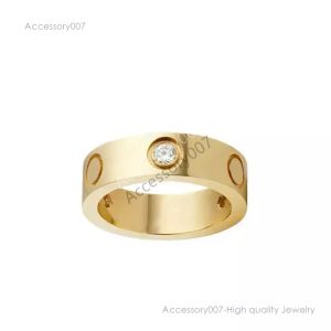 bagues de bijoux de créateurs Bague de luxe en acier inoxydable pour mariage, fiançailles, anniversaire, cadeau de fête, argent, or, diamants roses, bagues pour hommes et femmes, bijoux