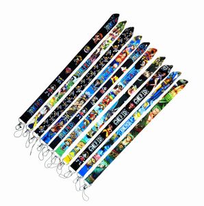 Designer Keychain Anime One Piece Cartoon Lonyards drôles pour carte d'identité clé STRAPE STRAPE USB CORDE DE BADGE USB ROP