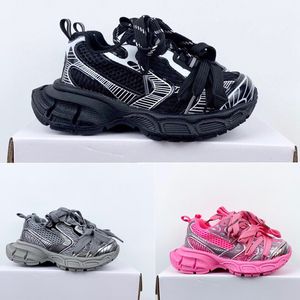 Diseñador Niños 3XL Zapatillas de deporte Zapatillas de correr Malla y poliuretano Preescolar Greatschool Entrenadores Infantil Big Boy Girl Tamaño 4y Lengüeta para tirar en la espalda y la lengüeta Cordones adicionales