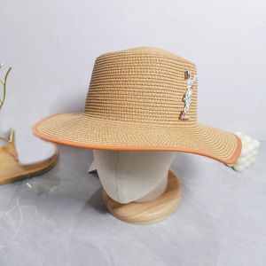 Chapeaux de seau tricotés de styliste, casquettes plates à large bord S pour femmes, casquette tricotée de plage, casquette d'été de pêcheur, broche, sac de costume, accessoires pour hommes, chapeaux à large bord, chapeaux de soleil