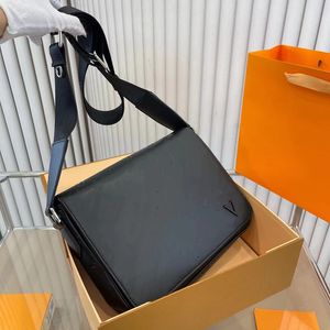 Designer leather printed men's and women's Briefcase silk shoulder belt messenger bag men's shoulder bag wallet laptop bag