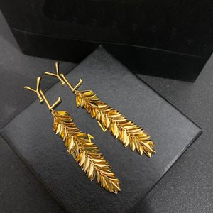 Boucles d'oreilles plaquées en or de luxe de luxe 18k