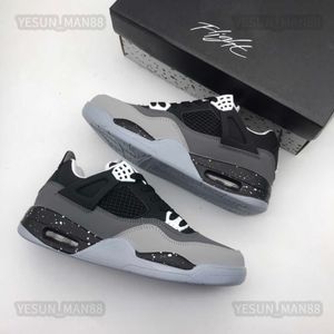 Diseñador de lujo AJ4s Jumpman Sneaker Flight Black Fear Zapatos de plataforma casuales Hombres Mujeres Gimnasio al aire libre Correr Zapatos Baloncesto Zapato