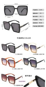 Designer Luxury Brand H Home lunettes de soleil en vente Big frame driver street photo trendy travel aristocrati élégant et luxueux avec boîte-cadeau