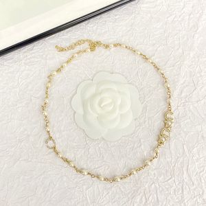 Diseñador de lujo clásico collar de perlas de latón marca francesa doble letra estrella de cinco puntas diamantes de imitación de alta calidad cobre mujer encanto joyería entregar regalo de hermanas