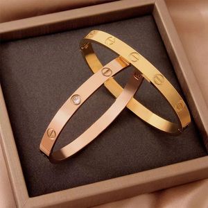 Designer Luxury Bijoux femmes Bracelets à vis Classic 5.0 Titane en acier en alliage Bangle Gol Coul Coul Colon