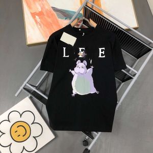 Designer Luxury Loes Classic Trend 22 Summer nouvelle collection Totoro imprimé haut de gamme T-shirt court Mode hommes et femmes demi-manches