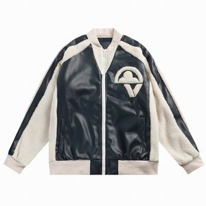 Diseñador Chaqueta para hombre de lujo Mangas de cuero cálido Jackets Varsity Coats