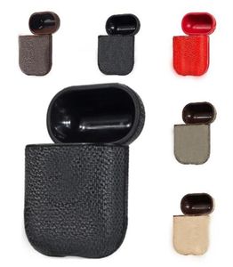 Étui en cuir PU de luxe de concepteur pour AirPods Pro Cases Protective Cover Crochet Clâne Keychain Anti Lost Fashion Earphone Shell229T9478056