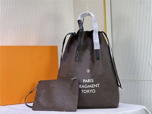 Diseñador Bolsas de asas de lujo Fragmento Hipopótamo Bolsa ligera M43417 Cabas Light Macassar Bolsa de bebé con mini billetera Paquete de bolsillo Bolsas de cuerdas para mujer