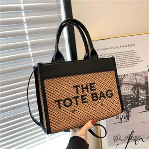 Designer Marc The Tote Bag Man Femme Rose Luxurys Sac à main Snapshot Straw Pochette Sacs de plage Week-end Embrayage Bandoulière Sac à bandoulière Shop Bag 7880