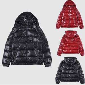 Piumino da uomo di design stile opaco brillante cappotto caldo elegante da donna giacca invernale di marca di lusso con cappuccio antivento addensato abbigliamento caldo cappotto giacca a vento da esterno