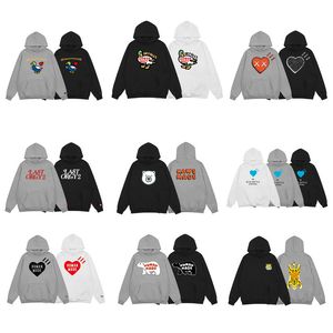 Sweats à capuche pour hommes de concepteur Human Made Sweat à capuche Sweatshirts à manches longues en vrac Ours polaire Canard Mignon Animal Lettre Imprimer Hommes Femmes Coton À Capuchon Surdimensionné S-XL