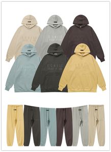 Designer Men's Pant à sweat à sweat en laine de laine new prune prune violet brouillard bleu sceau de sable gris blanc jaune jaune clair noir hip hop 100% coton européen et américain