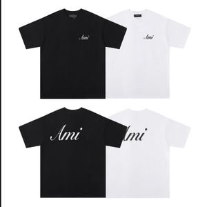 T-shirt pour hommes de concepteur Cube Block Logo Lettres Impression numérique Simple Casual Summer Coton Lâche Col rond T-shirt à manches courtes