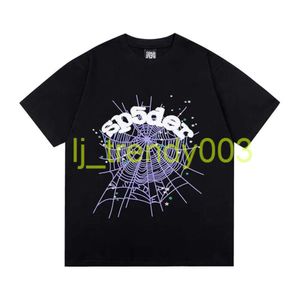 Diseñador Men T Shirt Pink Young Thug Sp5der 5555555 Mujeres Mujeres Formas Fashion Fashion Street Street Impresión Patrón de web Spider Patrón de web Y2K Top Tees PG