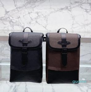 Diseñador-Hombres Mujeres carteras Bolsos de hombro cuadrícula negra Carta impresa de gran capacidad billetera bolsa de computadora mochila