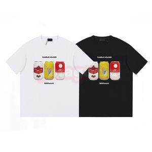 Designer Hommes Femmes Casual T-shirt Hommes Nouveau Pop Can Impression Tees Couples Tops D'été Taille XS-L