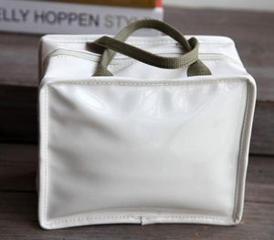 Designer-New Office sac à lunch Voyage portable en cuir verni PU pique-nique sac chaleur conservation de la glace boîte sac lunchbox multicolore livraison gratuite