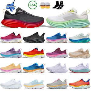 Diseñador One Running Shoes Men Mujeres Clifton 9 Bondi 8 SpeedGoat 5 Speed de mafate 4 zapatillas de deporte al aire libre Triple puerto Mist Haze Shifting Carbon X3 Entrenadores