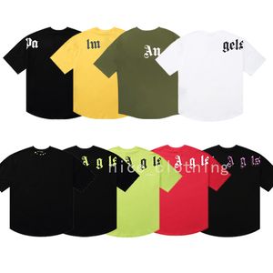 Diseñador PA Camiseta Camisetas de lujo Imprimir Palmas Camisetas Hombre Mujer Ángulo Manga corta Casual Streetwear Tops Ropa Ropa