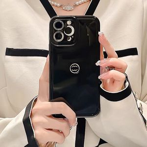 Capas de telefone de designer capa reflexiva de luxo letras clássicas estilo conciso capa de telefone para iPhone 14 Pro Max 13 12 11 XS 7P