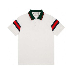 Polo design T-shirts classiques hommes femmes été rouge col vert chemise à manches courtes deux couleurs