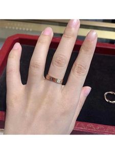 Designer Popular Carter High Edition 18K Rose Gold Classic Ring Au750 Hommes et femmes de mariage Signature Vujm