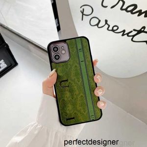 Designer Premium Designers Étuis de téléphone vert pour iPhone 14case Marque de luxe Phonecases Soft Silicone PhoneCover 12 11 Pro Promax G X Xs Xr Xsmax3IZ2