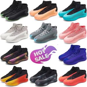 Chaussures de basket-ball professionnel designer Anthony Edwards AE1 Nouvelle vague Velocity Bleu avec Love the Future Mens Sneakers for Male Athleisure Footwear High Quality