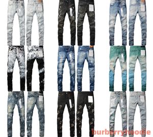 Diseñador Púrpura Jeans para hombres Pantalones Pantalones morados Summer Hight Calidad Bordado Jean Denim pantalones Mens Jeans 81