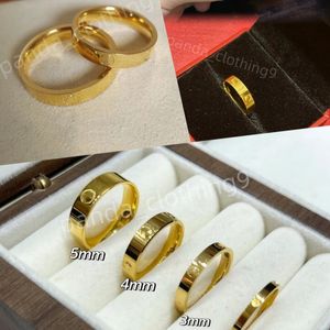 Love Ring Designer anneaux pour femmes diamants pour les amants de couples de couple cadeau de mode de mode Box simple et gracieux cadeau de tournevis gratuit