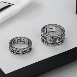 Bagues de créateurs Bagues de fiançailles pour femmes Mode 925 Bagues en argent sterling Hommes Hommes Bague en or Cluster Band Bague Couple D218306HL224b