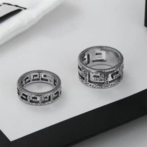 Bagues de créateurs Bagues de fiançailles pour femmes Mode 925 Bagues en argent sterling Hommes Hommes Bague en or Cluster Band Bague Couple D218306HL2881