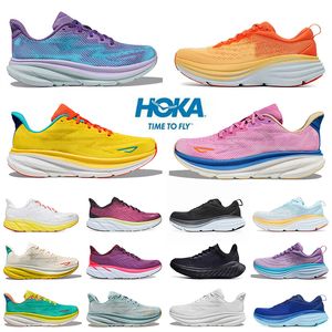 Diseñador Running Shoes Hokah para hombres Mujeres Clifton 9 Speedgoat 5 MAFATE SPEED 4 Hokka One One One Trainers de tenis al aire libre zapatillas Hok Harbor Mist Haze Carbon X3 Zapatos