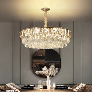 Nouveaux lustres de lumière de luxe atmosphère post-moderne salon lustre en cristal de luxe hôtel restaurant lampes décoratives