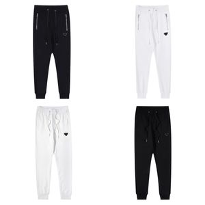 Nouveau pantalon décontracté PL du créateur, fermeture éclair personnalisée + logo, petit pantalon de marque en fer, noir et blanc, M-XXL