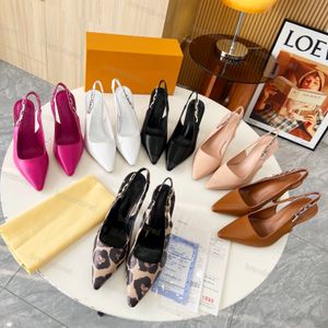 Sandales de styliste à talons hauts pour femmes, chaussures habillées scintillantes, escarpins de luxe en cuir brossé, bouts pointus, taille 35-42
