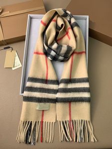 Unisex Cashmere Scarf - Winter Plaid Long Shawl for Men and Women, Classic Large Check Wrap